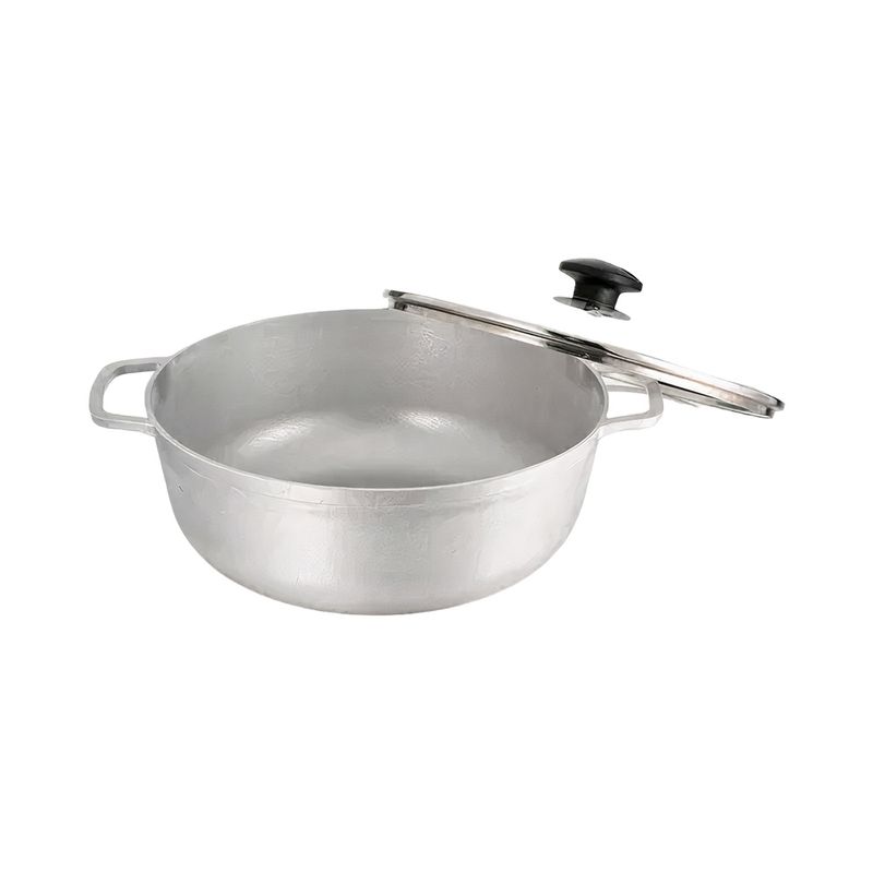 Caldero-26-cm-tapa-vidrio-pomo-Negro-Universal