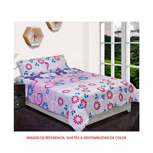 Cubrelecho doble semi acolchado Elegant home