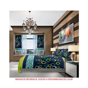Juego de sabana más cortina Reactivo Elegant home