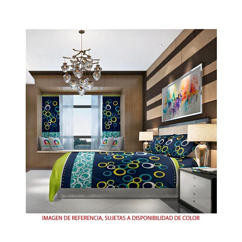 Juego-de-sabana-mas-cortina-Reactivo-Elegant-home