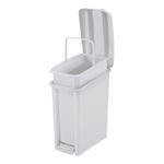 Papelera-10-litros-de-pedal-delgado-Blanco-Rimax