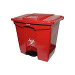 Papelera-de-Pedal-60-litros-residuos-Roja-Colplast