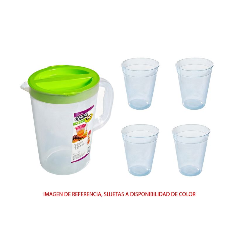 Jarra-caribe-4.5-litros-con-4-vasos-0.4-litros-Np