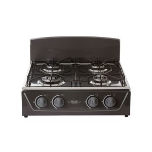 Estufa de mesa 4 puestos gas natural avellana de mesa Negra Haceb