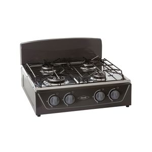 Estufa de mesa 4 puestos gas natural avellana de mesa Negra Haceb