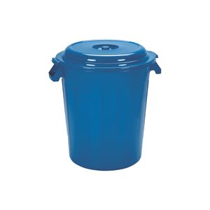 Tanque 50 litros con tapa Azul Oscuro Colplast