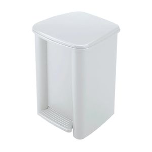 Papelera de pedal 8 litros Blanco Rimax