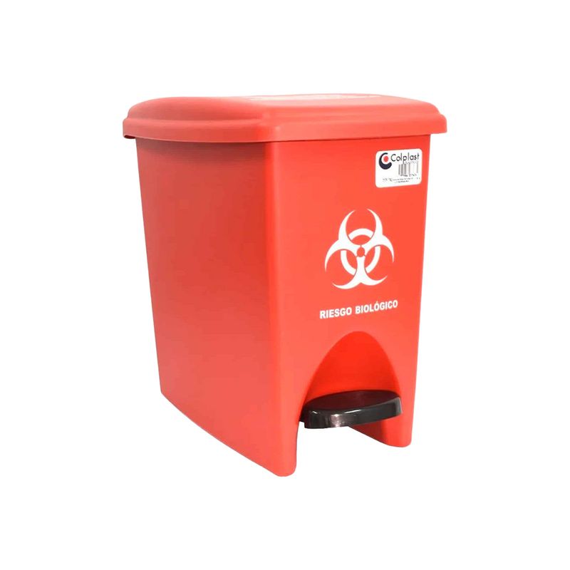Papelera-de-pedal-rectangular-12-litros-Roja-Colplast