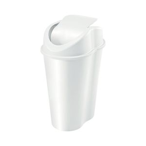 Papelera style tapa vaíven 25 litros Blanca Rimax