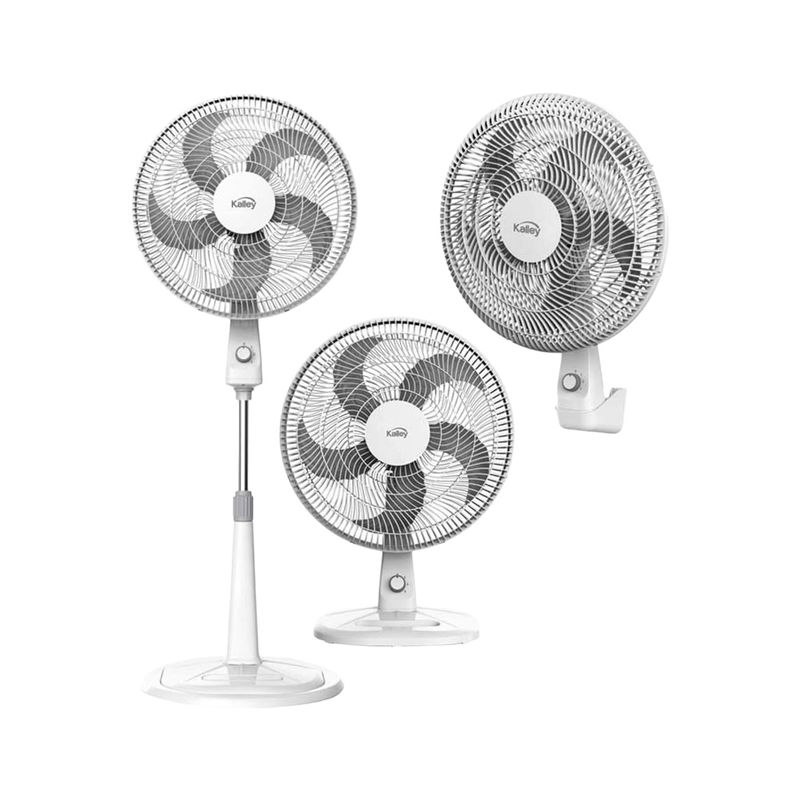 Ventilador 3 En 1 - 18 Pulgadas Blanco - 3 Velocidades Kalley