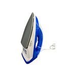 Plancha-Kalley-K-MPS100P-azul-y-blanca-con-suela-antiadherente-diseño-ergonomico-y-control-de-temperatura.