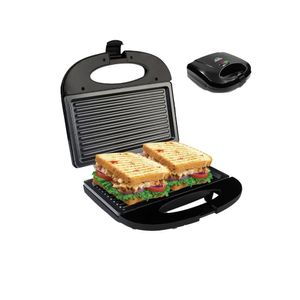 Sanduchera Grill Home Elements – Negra, Antiadherente y Compacta