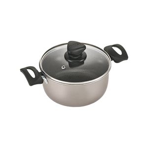 Olla 20 cm 3 litros antiadherente tapa de vidrio Talent Imusa