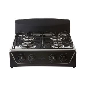 Estufa de Mesa 4 Puestos Gas Propano Negra Haceb