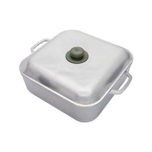 Caldero 20 cm aluminio fundido cuadrado tapa fundida Universal