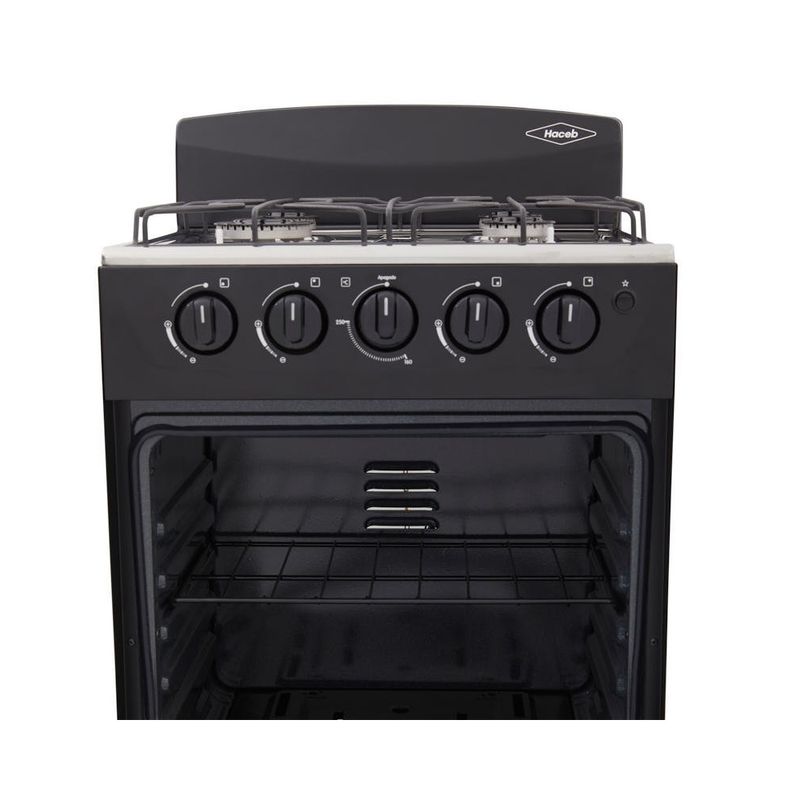 Estufa-romero-4-puestos-con-horno-50-cm-Negra-Haceb