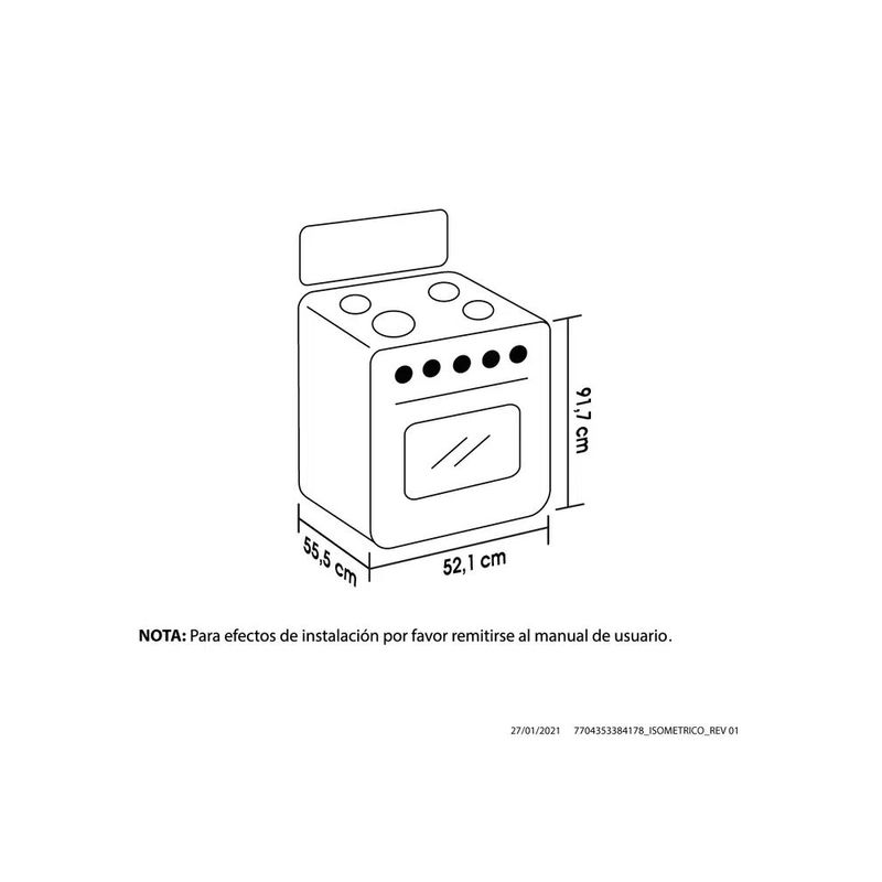 Estufa-de-piso-Haceb-Romero-4-puestos-gas-natural-con-horno-color-plata
