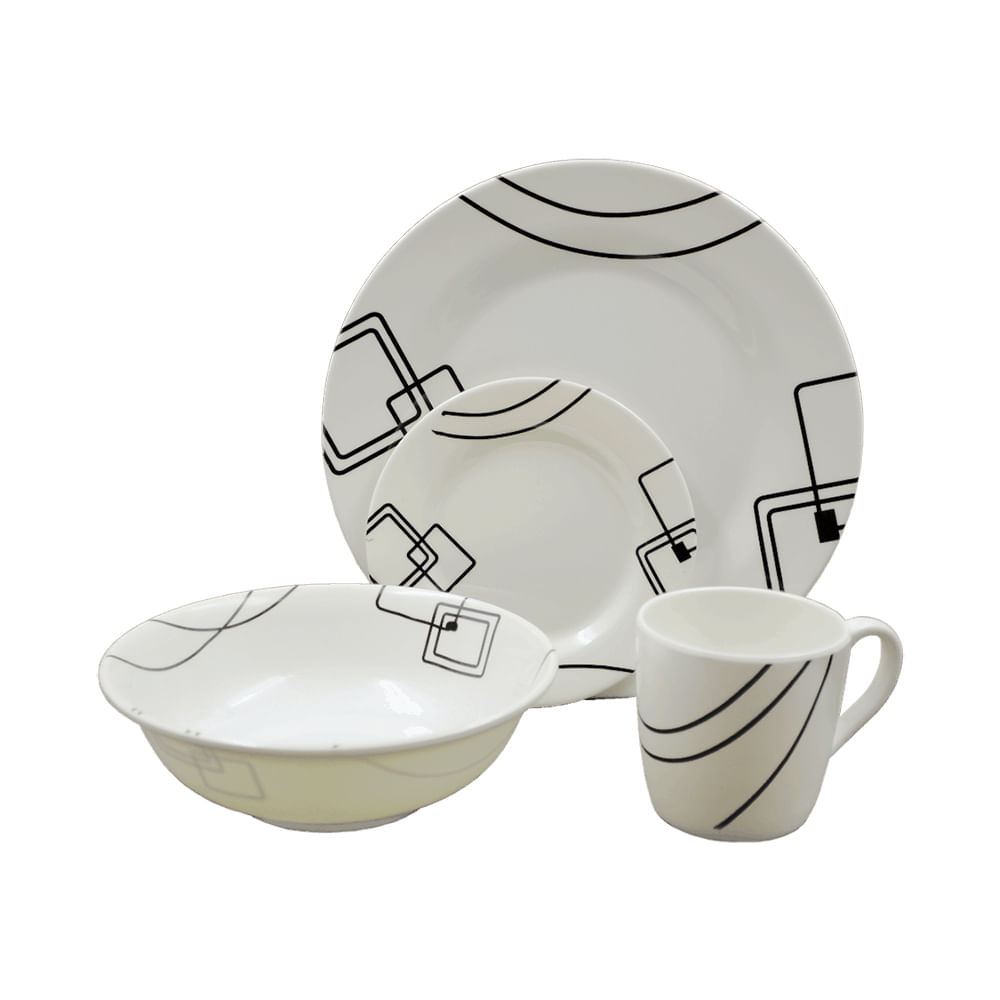 Vajilla discount corelle negra