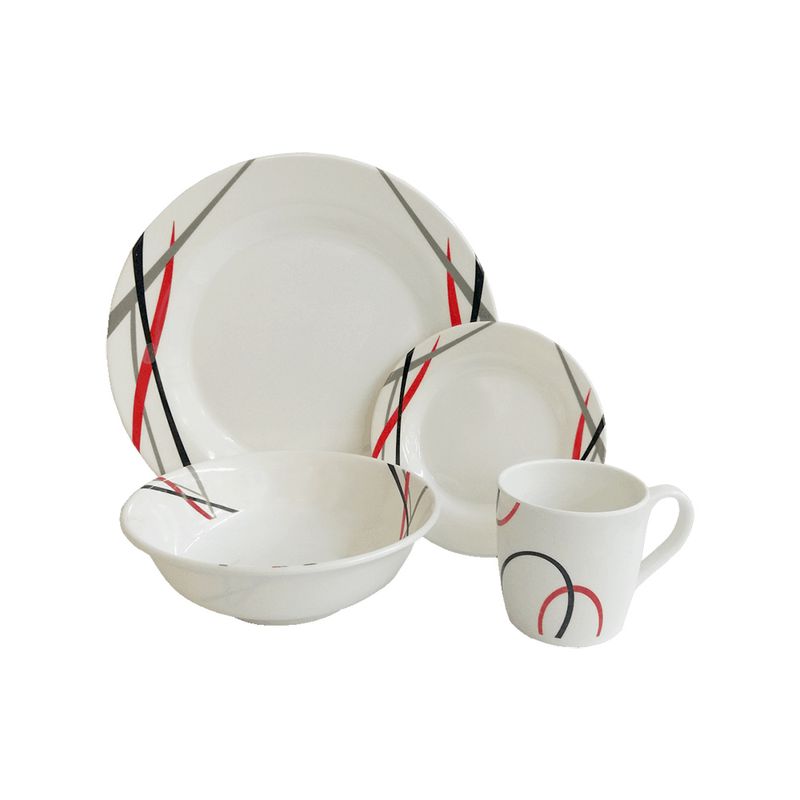 Vajilla-classic-Lineas-Rojas-Sabana