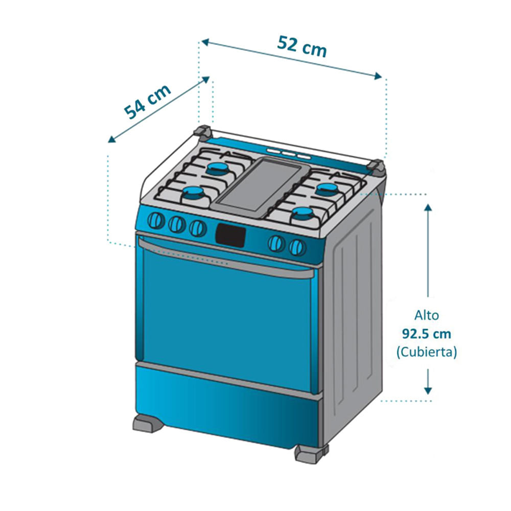 Estufa eléctrica 20” Acero inoxidable - Tienda Usa II