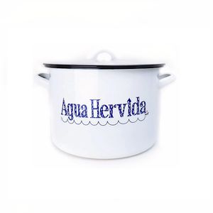 Olla infantil de peltre con tapa 18 cm Mi aguita North