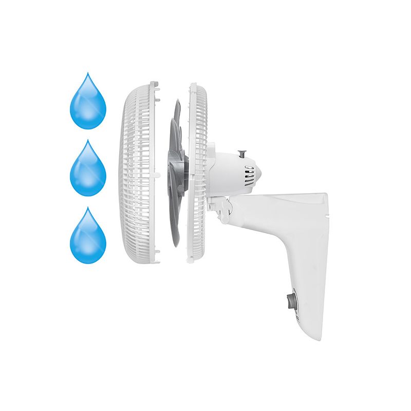 Ventilador de pared silence force 18 pulgadas - 3 velocidades - Blanco  Samurai