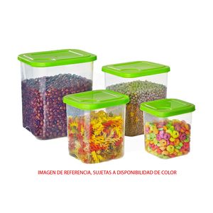 Recipiente para despensa novo juego x4 Np