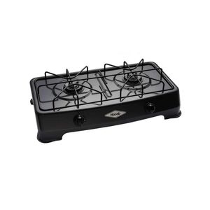 Estufa Haceb de Mesa 2 Puestos a Gas Propano – Color Negro