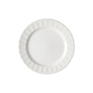 Plato pando 24 cm caribe Blanco Vajillas corona