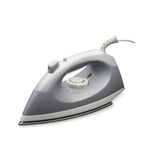 Plancha-seca-HEPS560G-Home-Elements-gris-y-blanco-liviana-con-suela-antiadherente-y-control-de-temperatura.