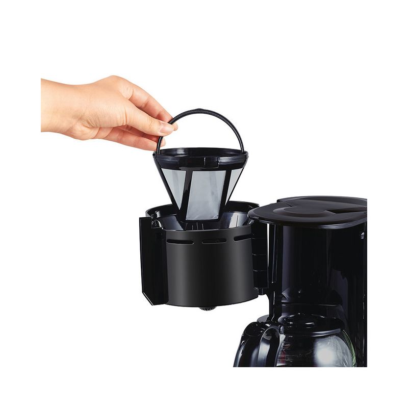 Cafetera 6 Tazas Acero Inoxidable Negro IMUSA