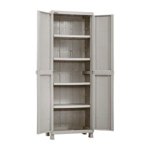Armario grande rattan -  Taupe Rimax