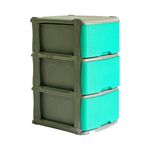 Mueble-organizador-rattan-x3-Gris---Verde-Marino-Rimo