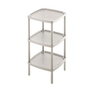 Mesa multiusos cuadadrada 3 niveles  Taupe Rimax