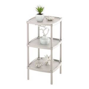 Mesa multiusos cuadadrada 3 niveles  Taupe Rimax