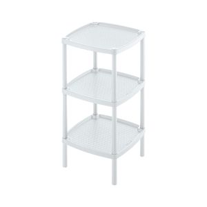 Mesa multiusos cuadadrada 3 niveles  Blanca Rimax