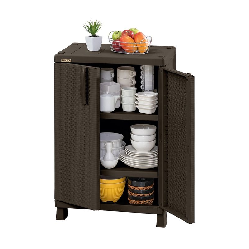 Armario-mediano-rattan---Wengue-Rimax