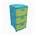 Organizador-Rattan-Dubai-x3---Azul-Verde-Prodehogar