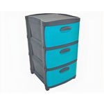 Organizador-Rattan-Dubai-x3---Gris-Azul-Prodehogar