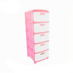Organizador-Rattan-Dubai-x5---Rosado-Blanco-Prodehogar