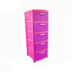 Organizador-Rattan-Dubai-x5---Rosado-Lila-Prodehogar