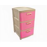 Organizador-Rattan-Dubai-x3---Beige-Rosado-Prodehogar