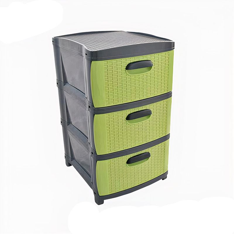Organizador-Rattan-Dubai-x3---Gris-Verde-Prodehogar