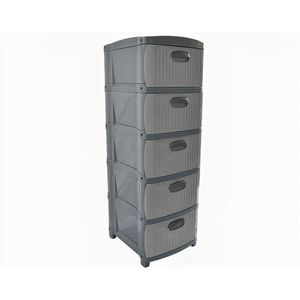 Organizador Rattan Dubai 5 Niveles - Gris Prodehogar