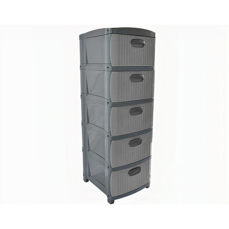 Organizador-Rattan-Dubai-gris-de-5-niveles-marca-Prodehogar