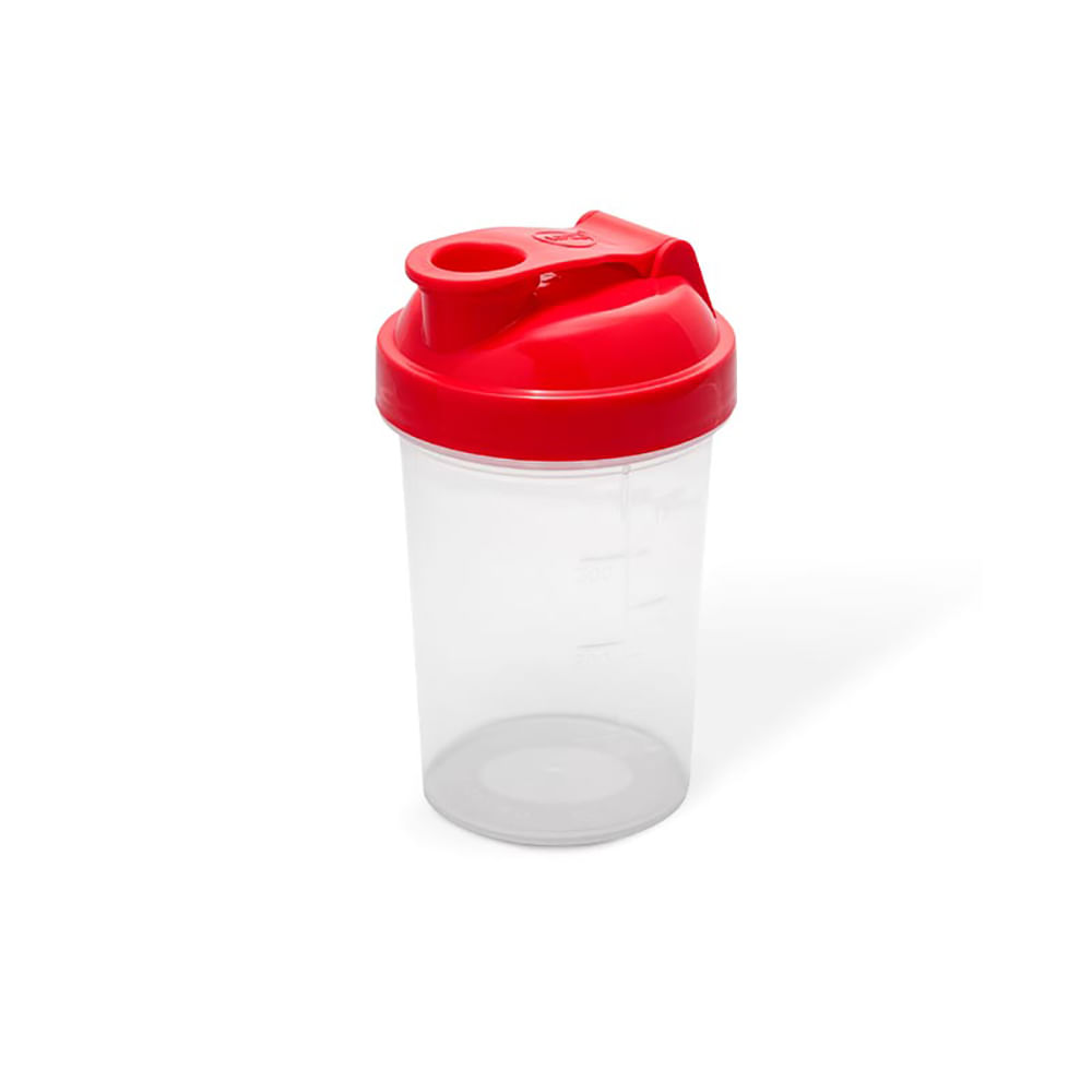 Mezclador de proteina shaker 0.4 litros Rojo Mq