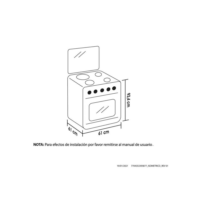 Estufa-oregano-4-puestos-con-horno-60-cm-Inox-Haceb