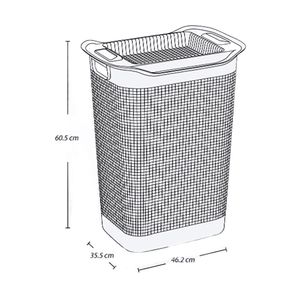 Cesta de ropa linum Taupe Rimax