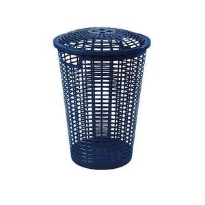 Cesta de ropa redonda II Azul navy Rimax