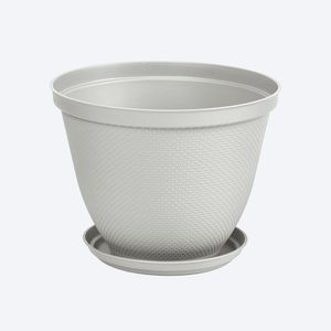 Matera redonda rafia 30 cm Gris Hielo Rimax
